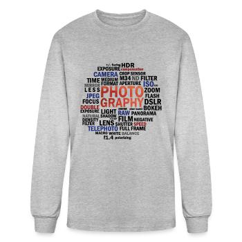 Photography Technicals - Men's Long Sleeve T-Shirt - heather gray - Front