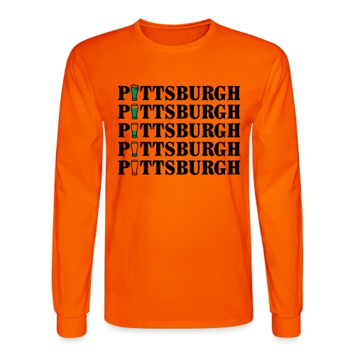 Green Beer in Pittsburgh - Men's Long Sleeve T-Shirt
