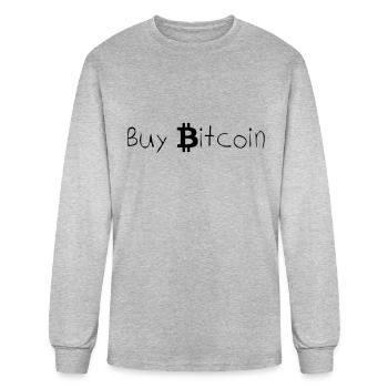 Buy bitcoin - Men's Long Sleeve T-Shirt - heather gray - Front
