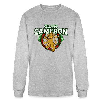 Clan Cameron Cute Baby Lion Rampant Kitten - Men's Long Sleeve T-Shirt - heather gray - Front