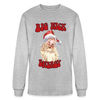 big nick energy - Men's Long Sleeve T-Shirt - heather gray - Front