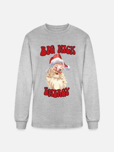 big nick energy - Men's Long Sleeve T-Shirt - heather gray