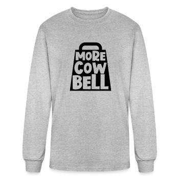More Cow Bell Funny More Cowbell - Men's Long Sleeve T-Shirt - heather gray - Front