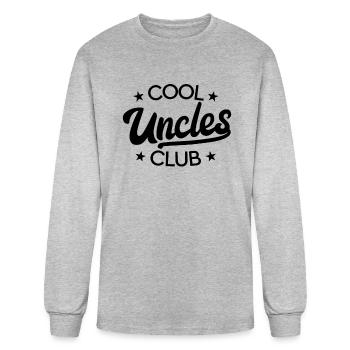 Cool Uncles Club Best Uncle Favorite Uncle Cool - Men's Long Sleeve T-Shirt - heather gray - Front