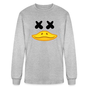 X Eyes Duck Hunting Season Duck Hunter - Men's Long Sleeve T-Shirt - heather gray - Front