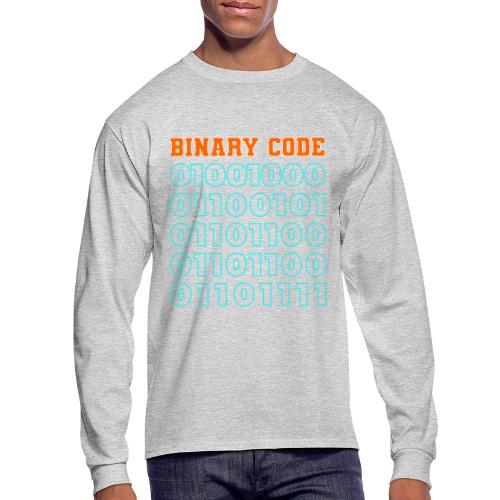 Say Hello in Binary code - Men's Long Sleeve T-Shirt