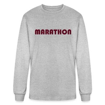 MARATHON - Men's Long Sleeve T-Shirt - heather gray - Front