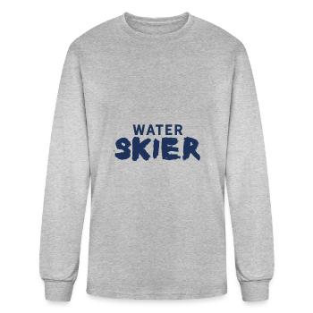 Waterskier Sports Waterski Water Skiing Water Ski - Men's Long Sleeve T-Shirt - heather gray - Front