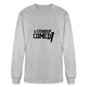Stand up Comedy - Men's Long Sleeve T-Shirt - heather gray - Front