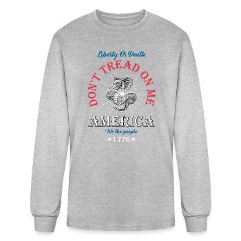 Liberty or Death - Men's Long Sleeve T-Shirt - heather gray - Front