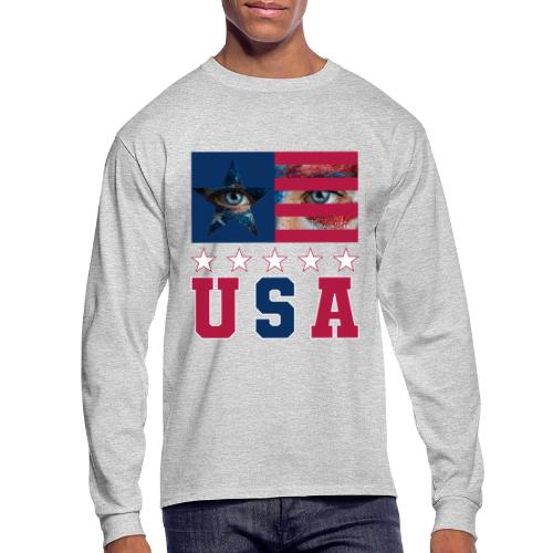 Stars and Vision USA - Men's Long Sleeve T-Shirt