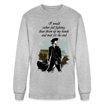 Ross Poldark Quote - Men's Long Sleeve T-Shirt - heather gray - Front