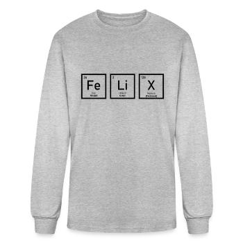 Felix - Periodic Table - Men's Long Sleeve T-Shirt - heather gray - Front