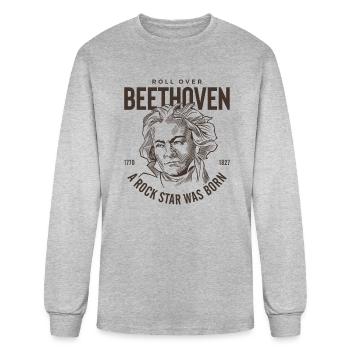 beethoven - Men's Long Sleeve T-Shirt - heather gray - Front