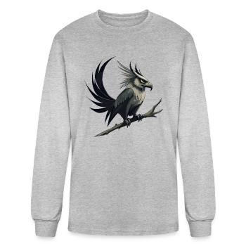 Eagle - Men's Long Sleeve T-Shirt - heather gray - Front
