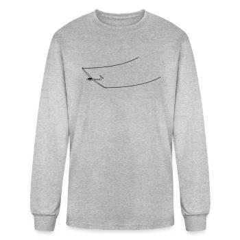 glider soaring - Men's Long Sleeve T-Shirt - heather gray - Front