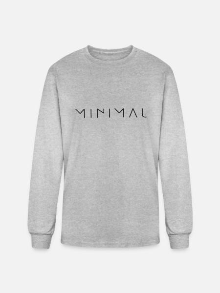 Minimal - Men's Long Sleeve T-Shirt - heather gray
