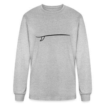 surfboard board for surfing on big waves - Men's Long Sleeve T-Shirt - heather gray - Front