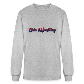 Ohio Wrestling - Men's Long Sleeve T-Shirt - heather gray - Front