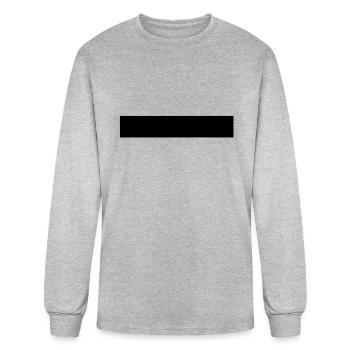 Super Thick Line - Men's Long Sleeve T-Shirt - heather gray - Front
