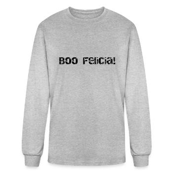 Boo Felicia Spooky Delights Collection - Men's Long Sleeve T-Shirt - heather gray - Front