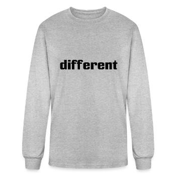 Different - Men's Long Sleeve T-Shirt - heather gray - Front