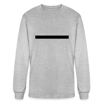 Thick Line - Men's Long Sleeve T-Shirt - heather gray - Front