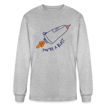 You re A Blast - Men's Long Sleeve T-Shirt - heather gray - Front