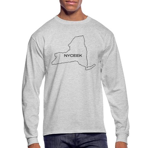 NYCeek Black - Men's Long Sleeve T-Shirt