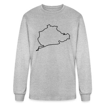 Nurburgring Outline - Men's Long Sleeve T-Shirt - heather gray - Front