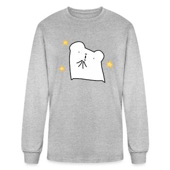 Applauding Bread - Men's Long Sleeve T-Shirt - heather gray - Front