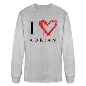 I Love Adrian - Vampire Academy - Men's Long Sleeve T-Shirt - heather gray - Front