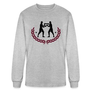 Boxing Match - Men's Long Sleeve T-Shirt - heather gray - Front