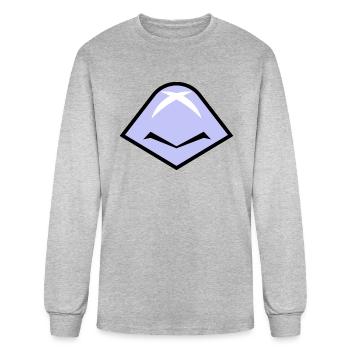 Mouth crow - Men's Long Sleeve T-Shirt - heather gray - Front