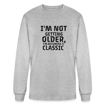 I'M NOT GETTING OLDER I'M BECOMING A CLASSIC - Men's Long Sleeve T-Shirt - heather gray - Front