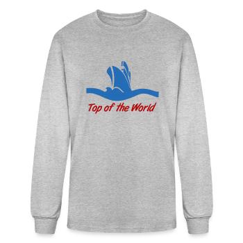Top of the World - Men's Long Sleeve T-Shirt - heather gray - Front
