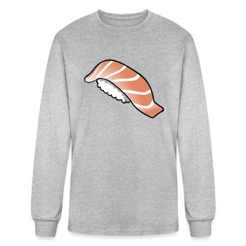 Sake Salmon Sushi - Men's Long Sleeve T-Shirt - heather gray - Front