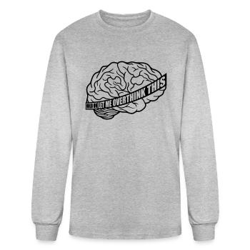Let me overthink this - Men's Long Sleeve T-Shirt - heather gray - Front