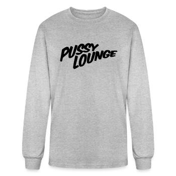Pussy Lounge - Men's Long Sleeve T-Shirt - heather gray - Front
