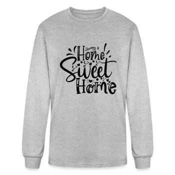 Home Sweet Home Family For Family Back To Home - Men's Long Sleeve T-Shirt - heather gray - Front