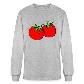 Tomatoes - Men's Long Sleeve T-Shirt - heather gray - Front