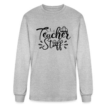 Teacher Stuff - Men's Long Sleeve T-Shirt - heather gray - Front