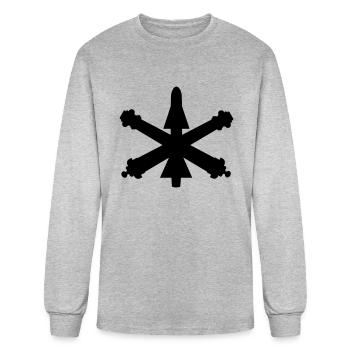 air defense - Men's Long Sleeve T-Shirt - heather gray - Front
