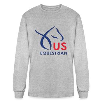 equestrian - Men's Long Sleeve T-Shirt - heather gray - Front