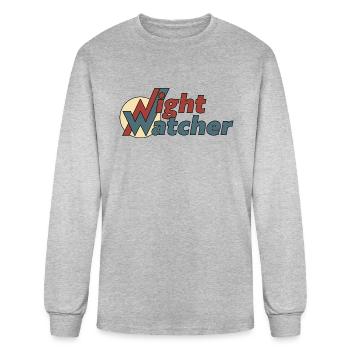 Night Watcher girl - Men's Long Sleeve T-Shirt - heather gray - Front