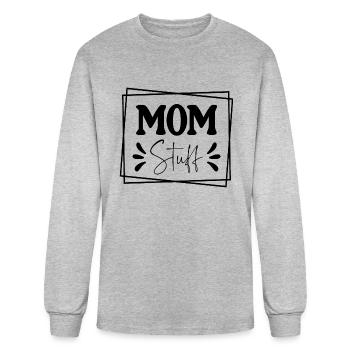 Mom Stuff - Men's Long Sleeve T-Shirt - heather gray - Front