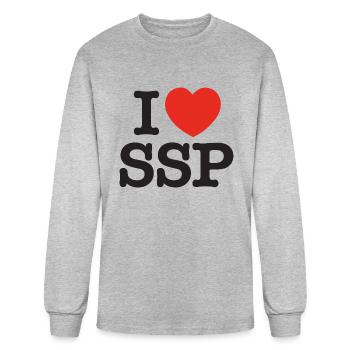 I Heart SSP South Seaside Park - Men's Long Sleeve T-Shirt - heather gray - Front