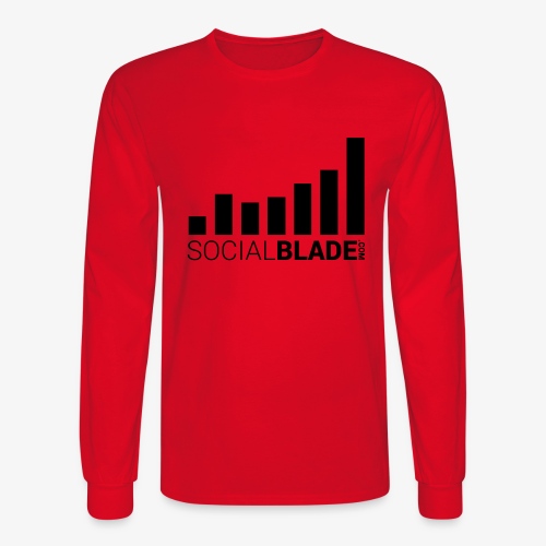 Socialblade (Dark) - Men's Long Sleeve T-Shirt