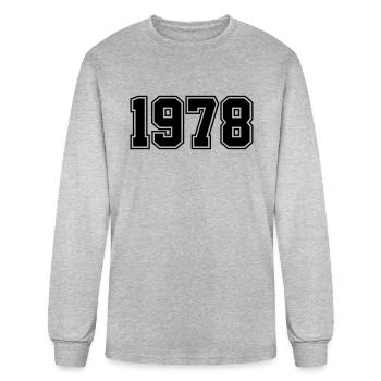 1978 | Year of Birth | Birth Year | Birthday - Men's Long Sleeve T-Shirt - heather gray - Front