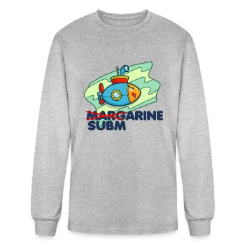 Mar Sub Marine - Men's Long Sleeve T-Shirt - heather gray - Front